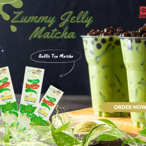 kẹo thạch trà sữa trân châu zummy jelly túi 33 thanh