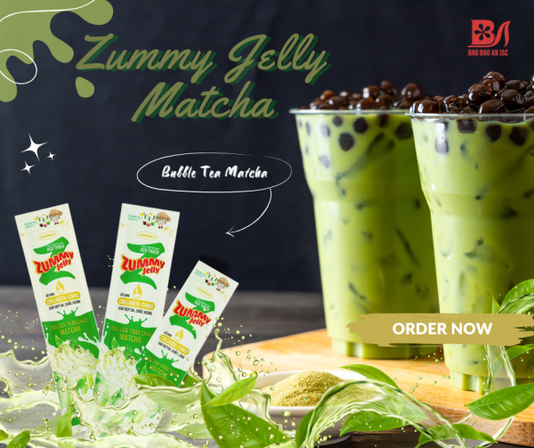 kẹo thạch trà sữa trân châu zummy jelly túi 33 thanh