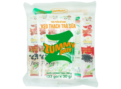 Kẹo thạch Trà sữa Trân châu Zummy Jelly - Túi 33 thanh