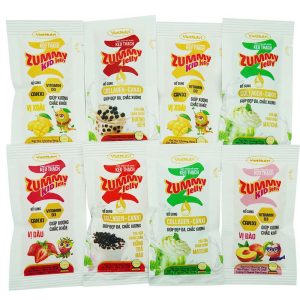 túi 8 gói kẹo thạch zummy jelly ( trái cây & trà sữa )